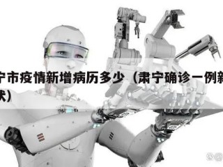 肃宁市疫情新增病历多少（肃宁确诊一例新型冠状）